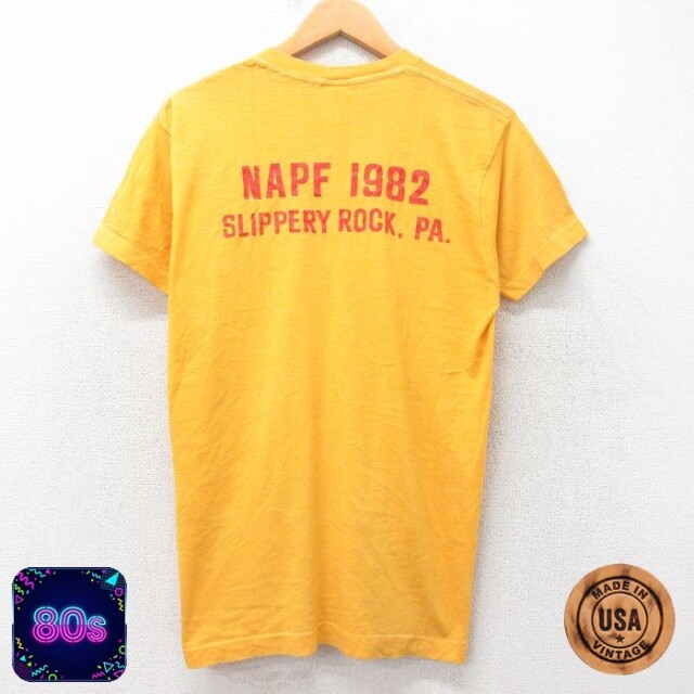80s 半袖Tシャツ NAPF イエロー L | 古着