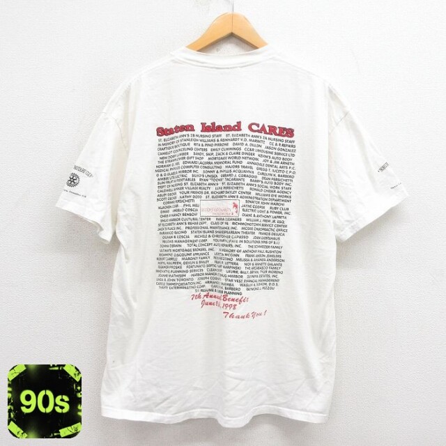 リー 90s 半袖Tシャツ Staten ホワイト XL | 古着