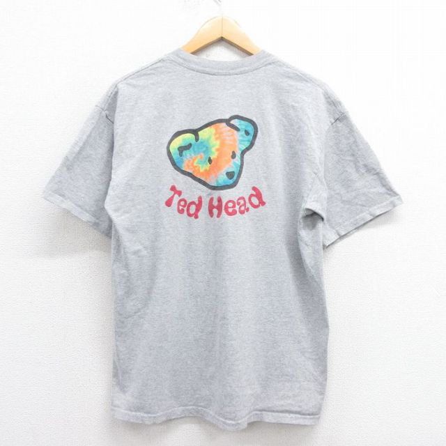 00s 半袖Tシャツ クマ グレー L | 古着