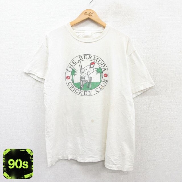 90s 半袖Tシャツ クリケット ホワイト XL | 古着