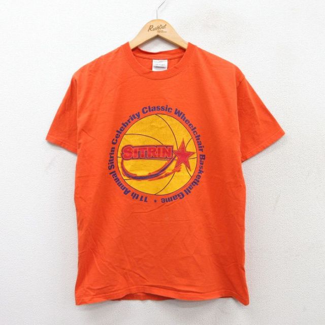 00s 半袖Tシャツ SITRINバスケットボール オレンジ M | 古着