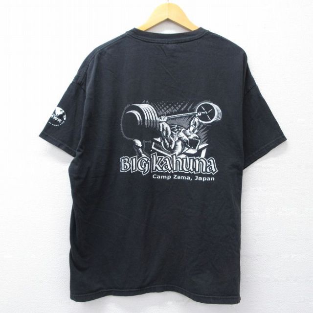 ヘインズ 00s 半袖Tシャツ BIG Ka huna MWR ブラック XL | 古着