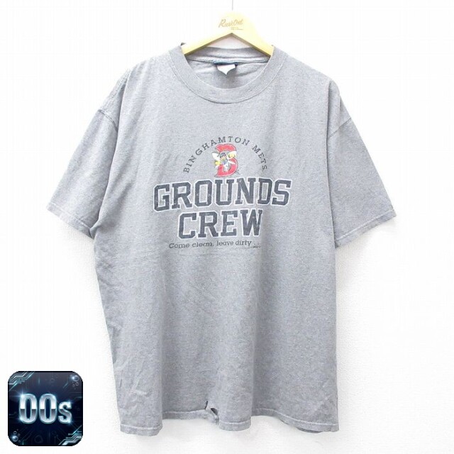 ジャンスポーツ 00s 半袖Tシャツ GROUNDS CREW グレー XL | 古着