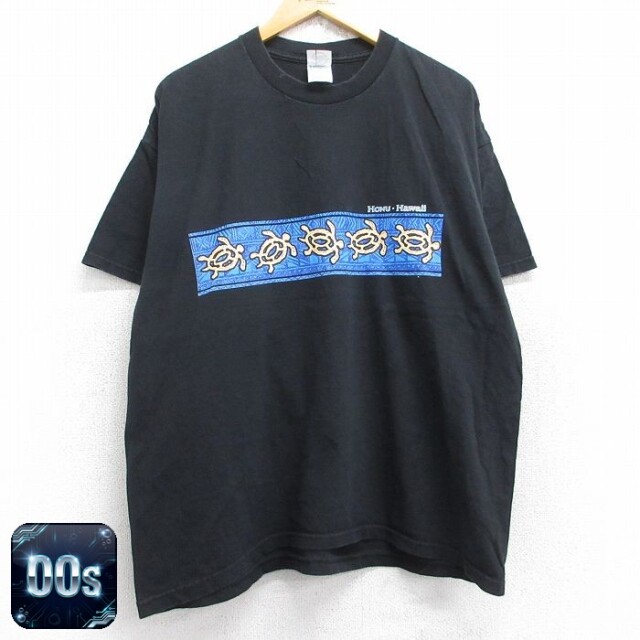 00s 半袖Tシャツ カメハワイ ブラック XL | 古着