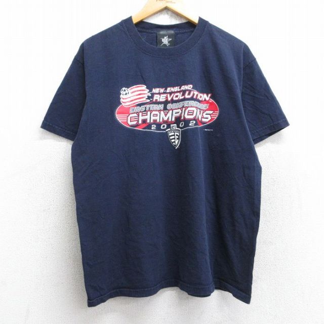 00s 半袖Tシャツ ニューイングランドレボリューション ネイビー L | 古着