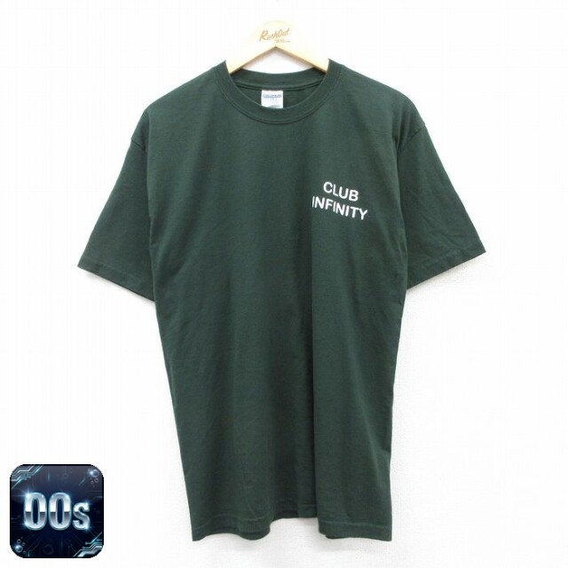 00s 半袖Tシャツ CLUB INFINITY グリーン L | 古着