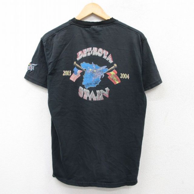 ヘインズ 00s 半袖Tシャツ DET ROTA ブラック M | 古着