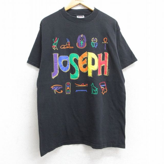 TULTEX 90s 半袖Tシャツ JOSEPHスフィンクスクレオパトラ ブラック L | 古着