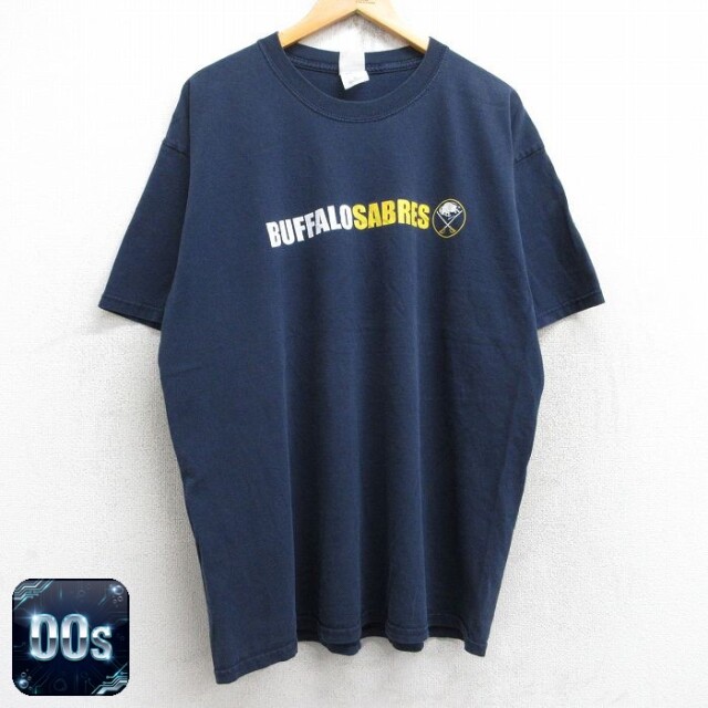 【50%OFF】00s 半袖Tシャツ バッファローセイバーズプリント ネイビー XL | 古着