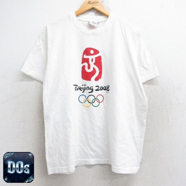 00s 半袖Tシャツ 北京オリンピック ホワイト L | 古着