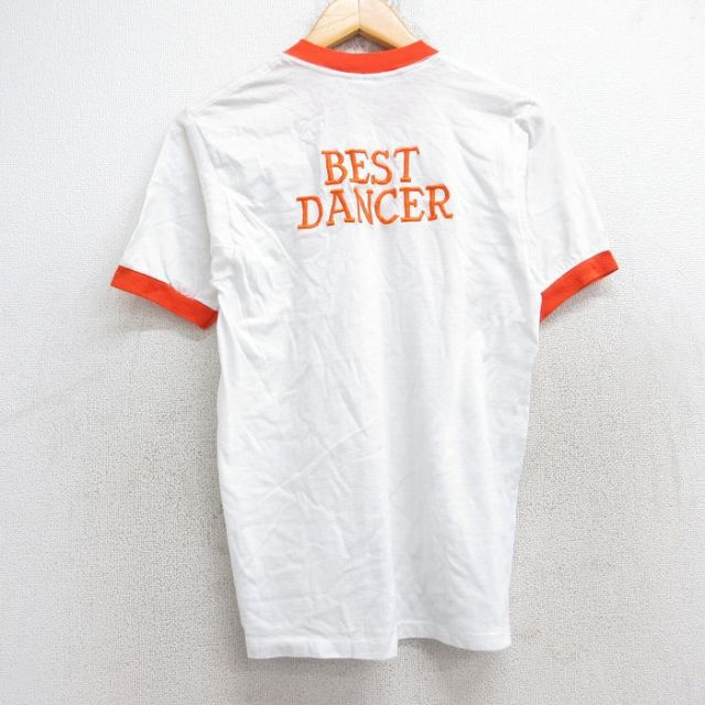 S★古着 半袖 ビンテージ Tシャツ メンズ 80年代 80s BEST DANCER 刺繍 クルーネック 白 ホワイト リンガー 25aug29 中古