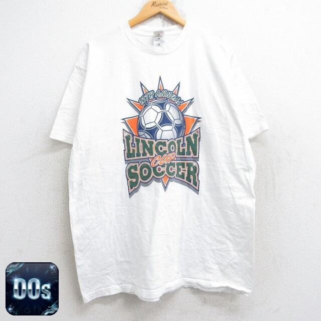 フルーツオブザルーム 00s 半袖Tシャツ サッカー ホワイト XL | 古着