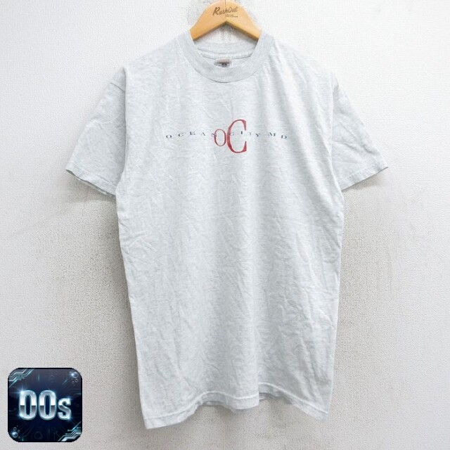 フルーツオブザルーム 00s 半袖Tシャツ オーシャンシティ グレー L | 古着