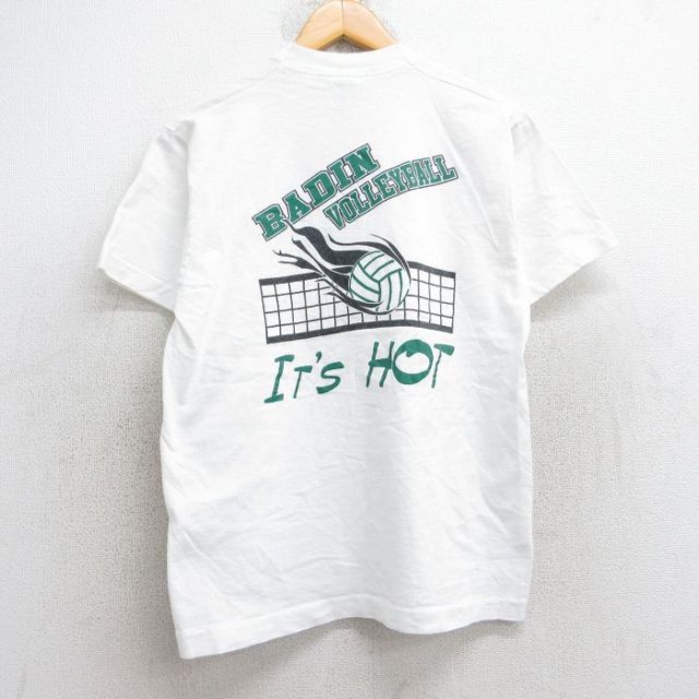 フルーツオブザルーム 90s 半袖Tシャツ BADINバレーボール ホワイト M | 古着