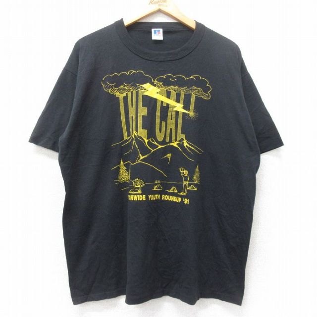 古着通販 XL☆古着 ラッセル 半袖 ビンテージ Tシャツ メンズ 90 古着通販 XL☆古着 ラッセル 半袖 ビンテージ Tシャツ メンズ 90