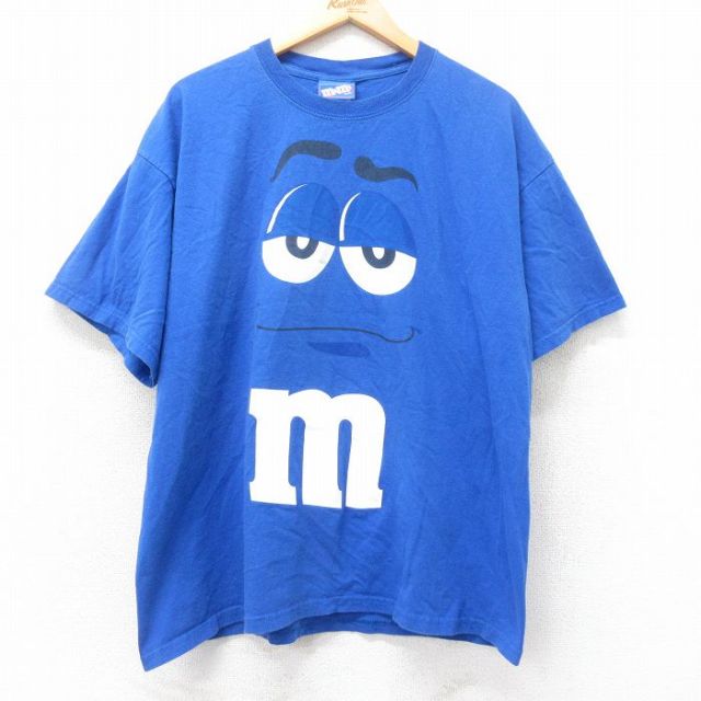 00s 半袖Tシャツ ブルー XL | 古着