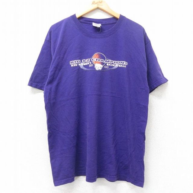 00s 半袖Tシャツ バスケットボール パープル XL | 古着
