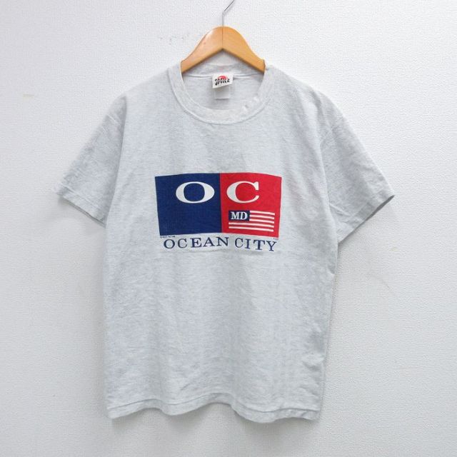 90s 半袖Tシャツ オーシャンシティ グレー L | 古着