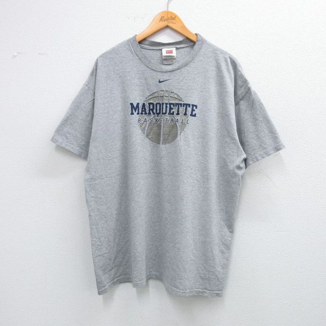 【50%OFF】ナイキ 00s 半袖Tシャツ マーケット グレー XL | 古着