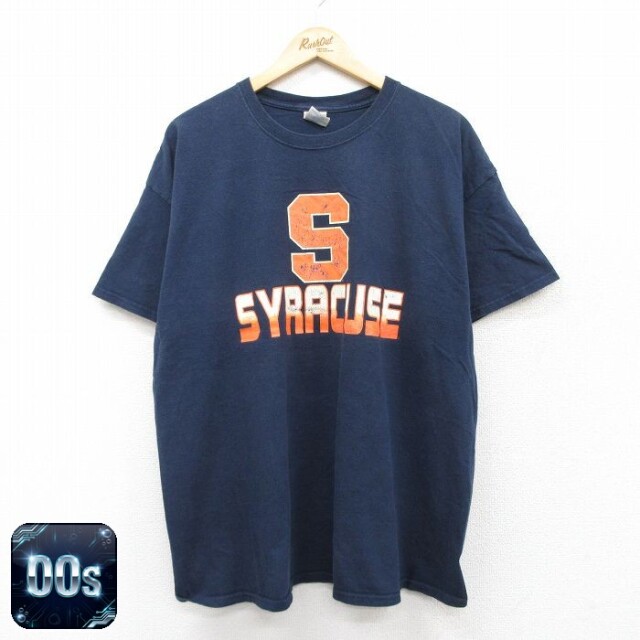 シラキュース 00s 半袖Tシャツ ネイビー XL | 古着