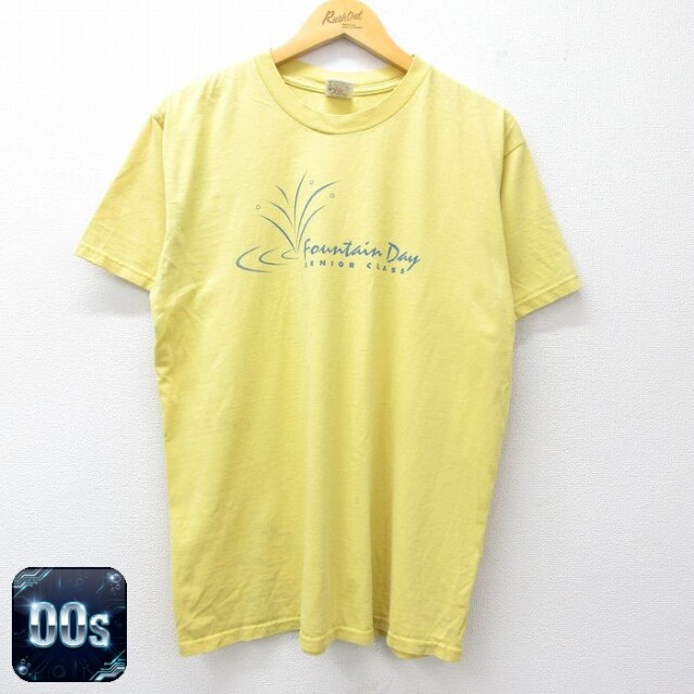 00s 半袖Tシャツ Fountain Day イエロー L | 古着