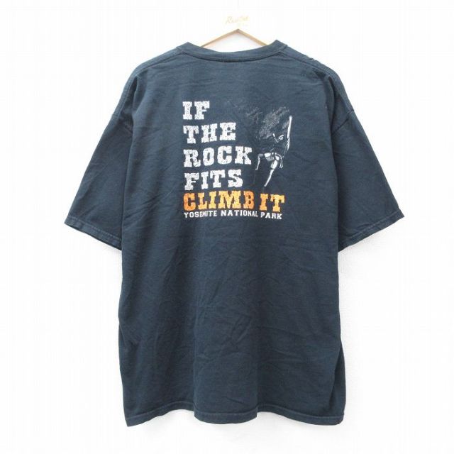 00s 半袖Tシャツ クライミング ブラック XL | 古着