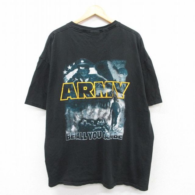 ジャージーズ 00s 半袖Tシャツ ARMY ブラック XL | 古着
