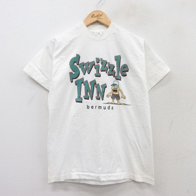 フルーツオブザルーム 90s 半袖Tシャツ Swizzle INN ホワイト M | 古着