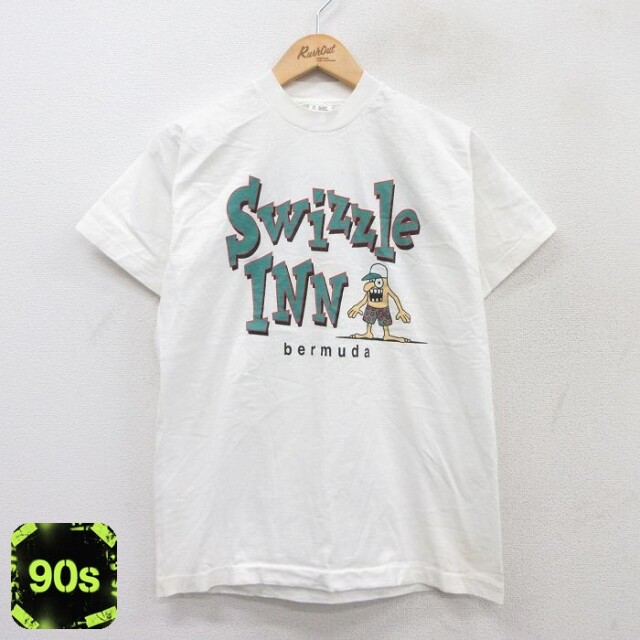 【50%OFF】フルーツオブザルーム 90s 半袖Tシャツ Swizzle INN ホワイト M | 古着