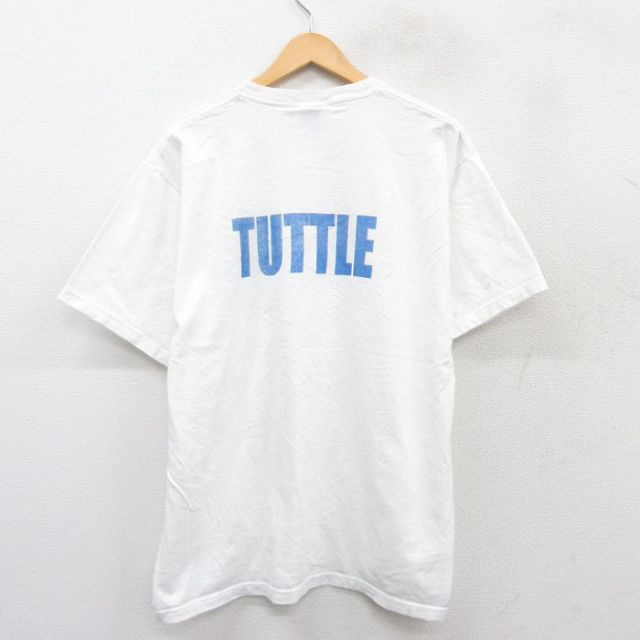 XL★古着 フルーツオブザルーム 半袖 ビンテージ Tシャツ メンズ 00年代 00s Y2K ベースボール 大きいサイズ コットン クルーネック 白 ホワイト 25sep03 中古