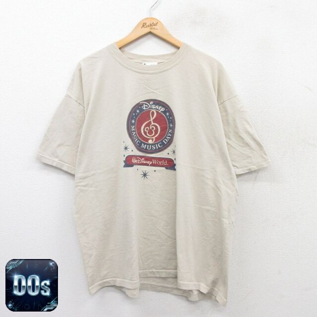 ディズニー 00s 半袖Tシャツ マジックミュージックデイズ ベージュ XL | 古着