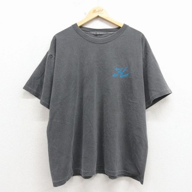 90s 半袖Tシャツ H グレー XL | 古着