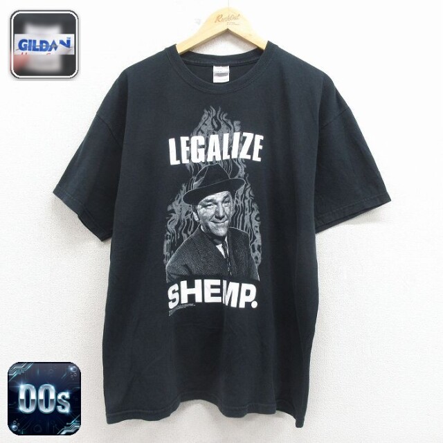 スリーストゥージス 00s 半袖Tシャツ 三ばか大将 ブラック メンズXL相当 | 古着