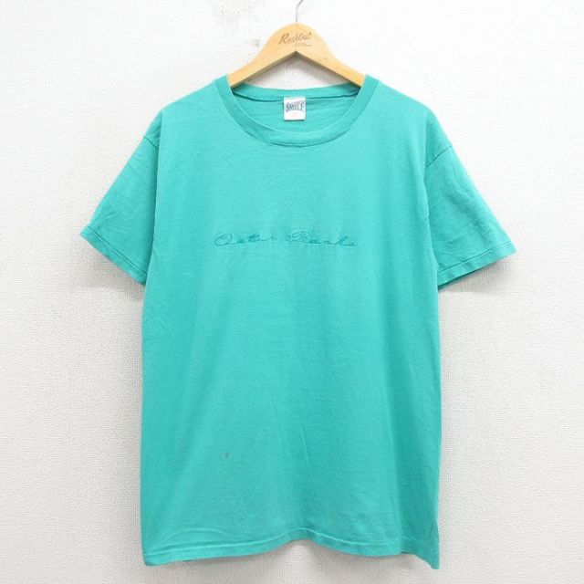 90s 半袖Tシャツ Outer Banks グリーン メンズL相当 | 古着