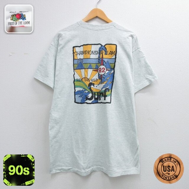 【20%OFF】フルーツオブザルーム 90s 半袖Tシャツ BSC ホワイト メンズXL相当 | 古着