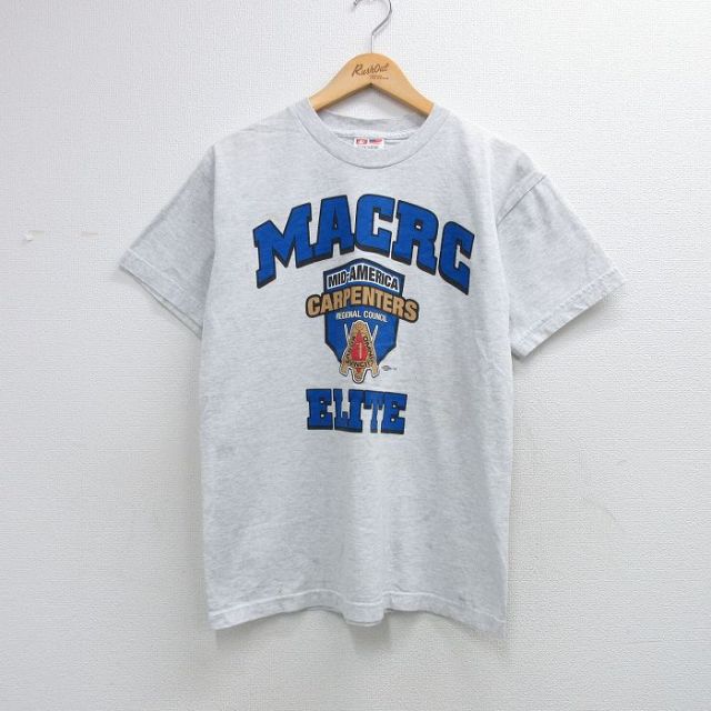 00s 半袖Tシャツ MACRC ELITE グレー メンズM相当 | 古着