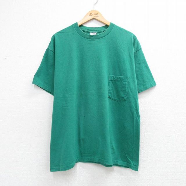 ギャップ 90s 半袖Tシャツ 胸ポケット グリーン メンズXL相当 | 古着