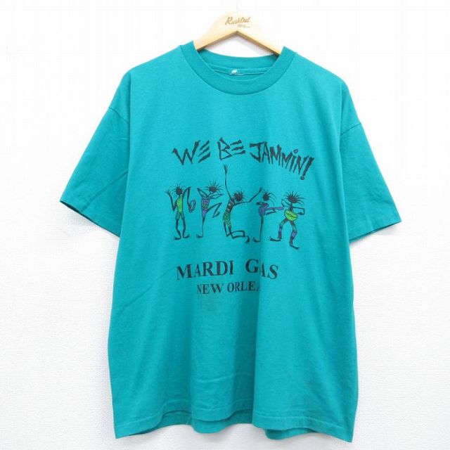 90s 半袖Tシャツ JAMMIN グリーン メンズXL相当 | 古着