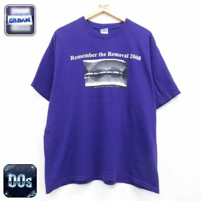 00s 半袖Tシャツ Red House Bridge パープル メンズXL相当 | 古着