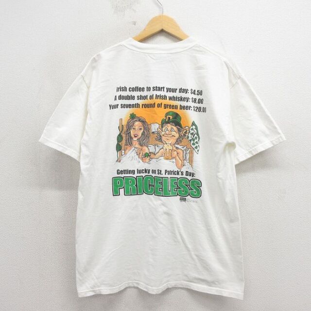 00s 半袖Tシャツ プレイスレス ホワイト XL | 古着