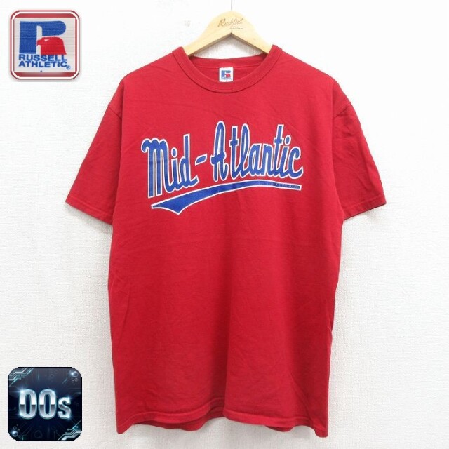ラッセル 00s 半袖Tシャツ Mid バーガンディ メンズL相当 | 古着