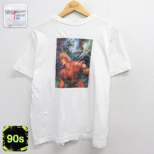 90s 半袖Tシャツ ストリートファイター ホワイト メンズL相当 | 古着