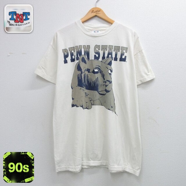 90s 半袖Tシャツ PENN ホワイト メンズXL相当 | 古着