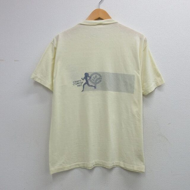 80s 半袖Tシャツ Citizen Challenge イエロー メンズL相当 | 古着