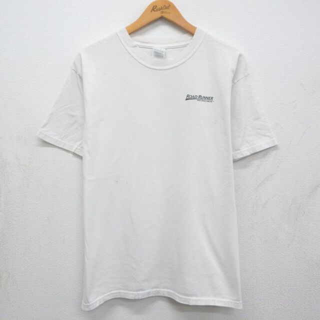 00s 半袖Tシャツ ロードランナー ホワイト メンズL相当 | 古着