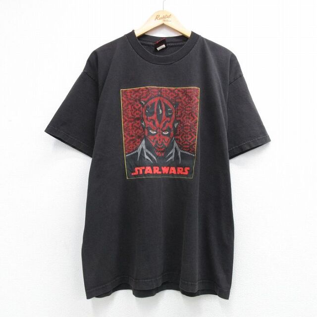 00s 半袖Tシャツ スターウォーズダースモール ブラック メンズXL相当 | 古着