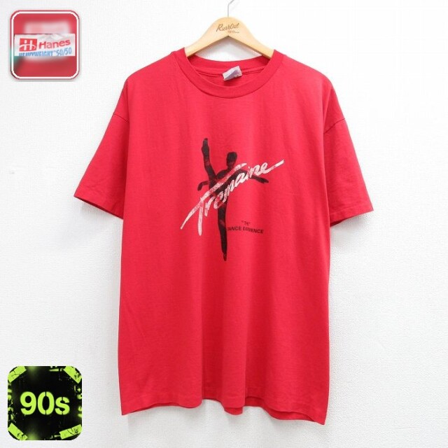 ヘインズ 90s 半袖Tシャツ Tremaine レッド メンズXL相当 | 古着