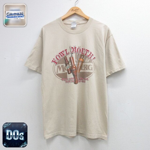 00s 半袖Tシャツ FOWL MOUTH ベージュ メンズL相当 | 古着