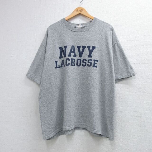 90s 半袖Tシャツ ミリタリー グレー メンズXL相当 | 古着