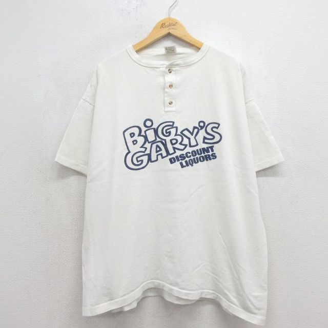 90s 半袖Tシャツ BIG GARYS ホワイト メンズXL相当 | 古着